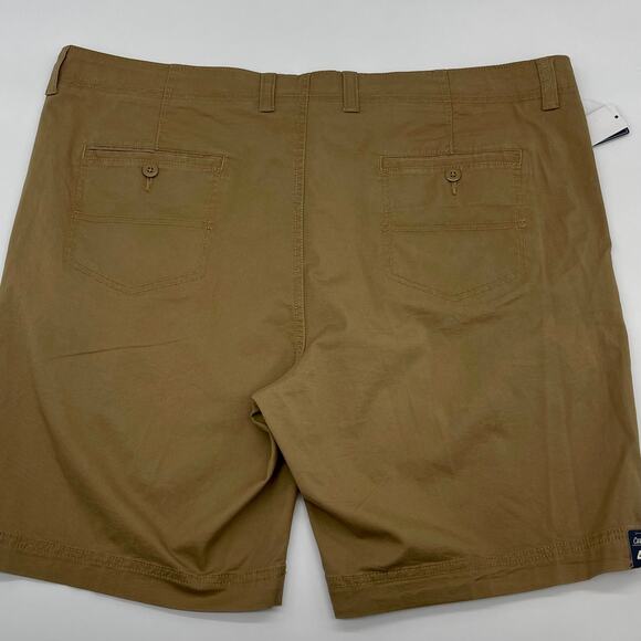 NWT Roundtree & Yorke Khaki Flat Front Shorts Size 42 - Picture 4 of 4